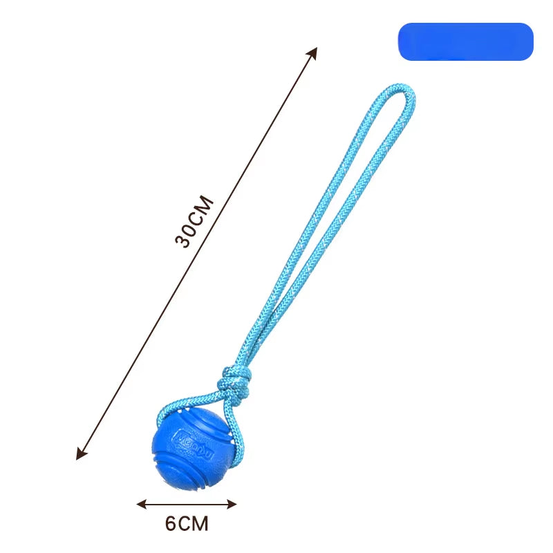 Dog Toy Ball Elastic Bite Resistant Solid Large Medium Small Dogs Boredom Buster Tpr Ball Pet Training Pet Toy Bite