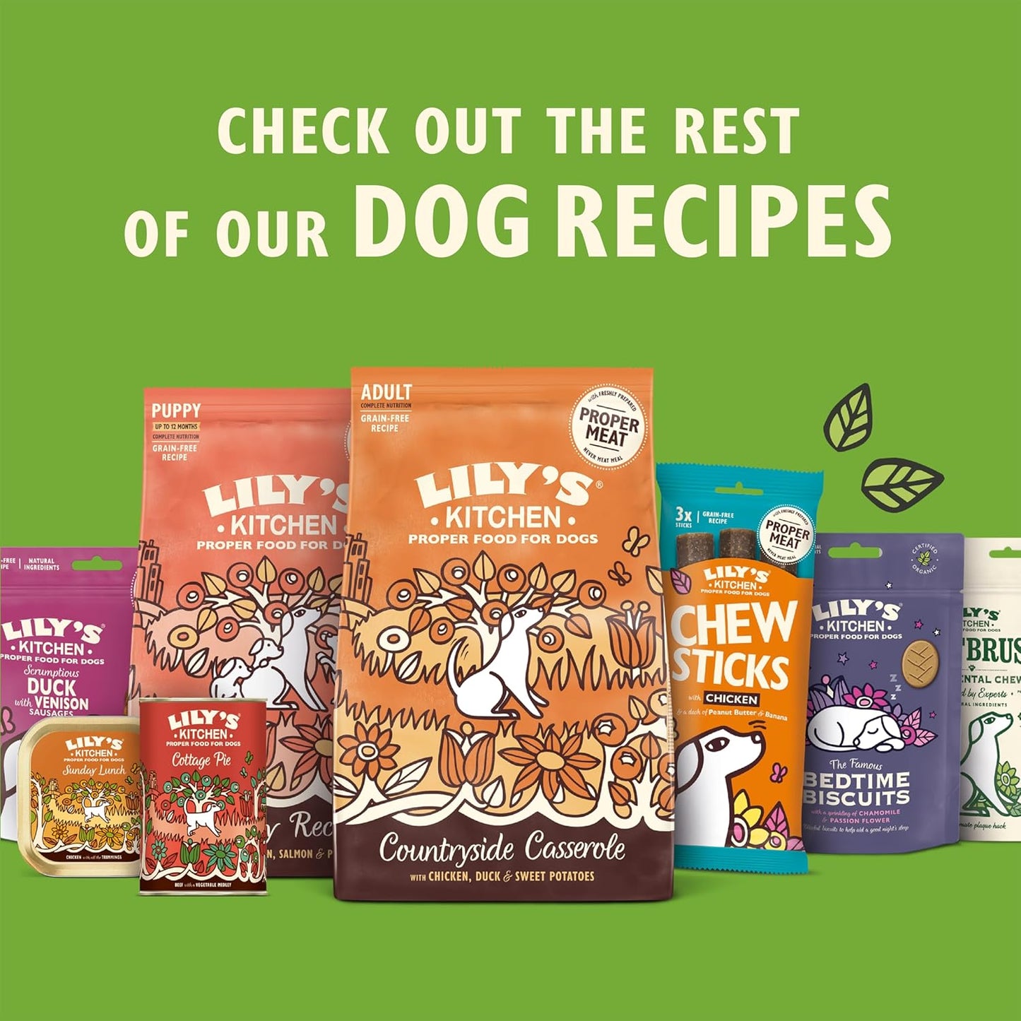 Lily’S Kitchen Made with Natural Ingredients Adult Wet Dog Food Trays Organic Variety Pack 10X150G