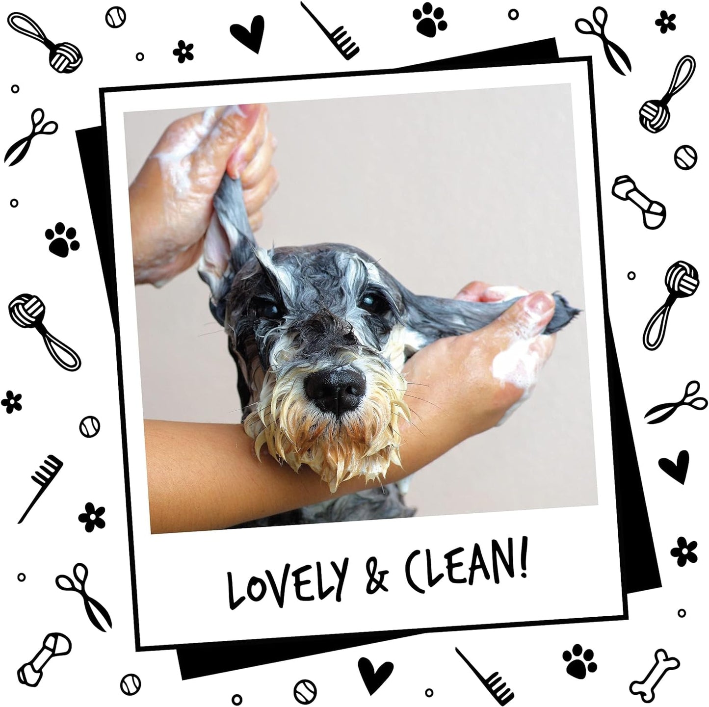 Dog Shampoo Luxury 2 in 1 Papaya & Coconut Dog Grooming Shampoo Products for Smelly Dogs with Fragrance, Best Puppy Shampoo, Professional Groom Vegan Pet Shampoo & Conditioner
