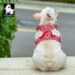 Pet Harness Floral No Pull Cotton Fabric Breathable and Reflective Soft Cats Dogs Small Medium Walking Running TLH5655