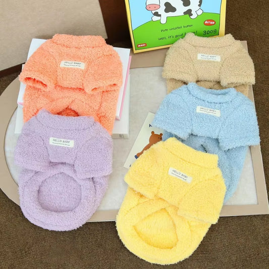 Winter Warm Dog Sweater for Small Dogs Plush Dog Clothes Soft Puppy Coat Jacket Chihuahua Teddy Bicon Puppy Clothes Dog Supplies