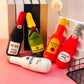 1Pc Simulated Champagne Bottle Pet Doll, Cat & Dog Plush Doll with Sound, Relief, Bite Resistant, Teeth Cleaning, Interactive Companion Doll, Only for Pet Use LATEST