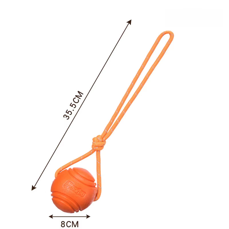 Dog Toy Ball Elastic Bite Resistant Solid Large Medium Small Dogs Boredom Buster Tpr Ball Pet Training Pet Toy Bite