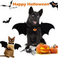 Dog Costumes Halloween Bat Wings Cat Pet Clothes Bat Wings Bell Dog Christmas Clothes Felt Clothing Disfraz Halloween Perro 강아지옷
