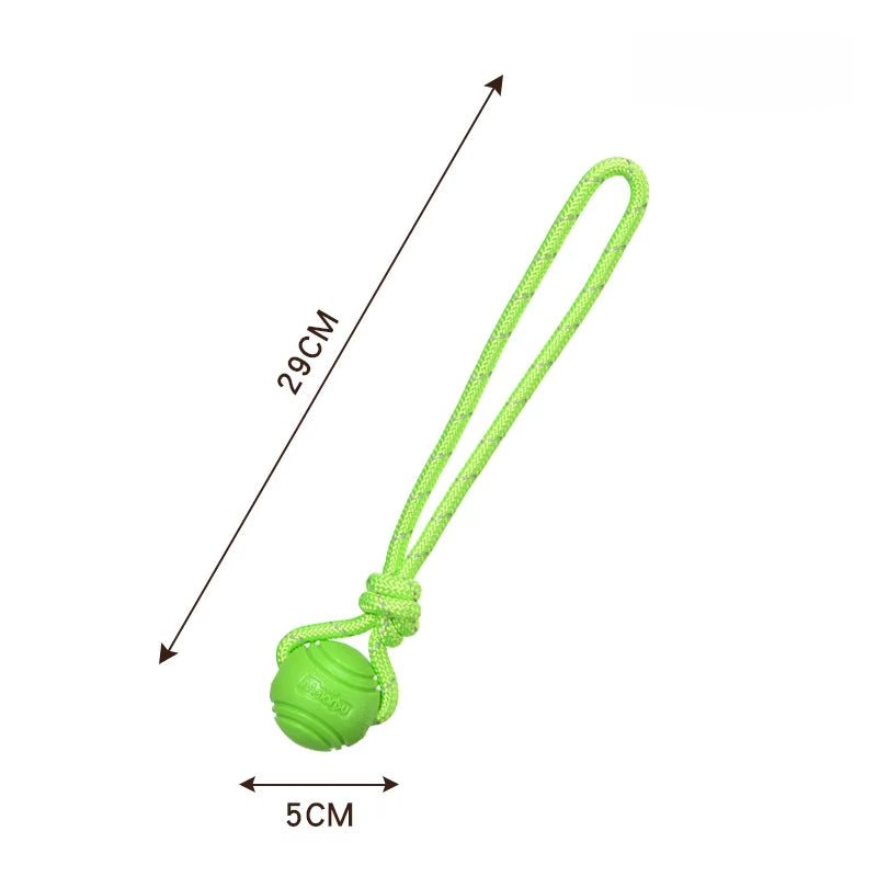 Dog Toy Ball Elastic Bite Resistant Solid Large Medium Small Dogs Boredom Buster Tpr Ball Pet Training Pet Toy Bite