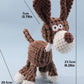 1Pc Small/Medium Sized Pet Plush Donkey Grinding Teeth Toy, Anxiety & Boredom Relief, with Built-In Sound, Only for Pet Use