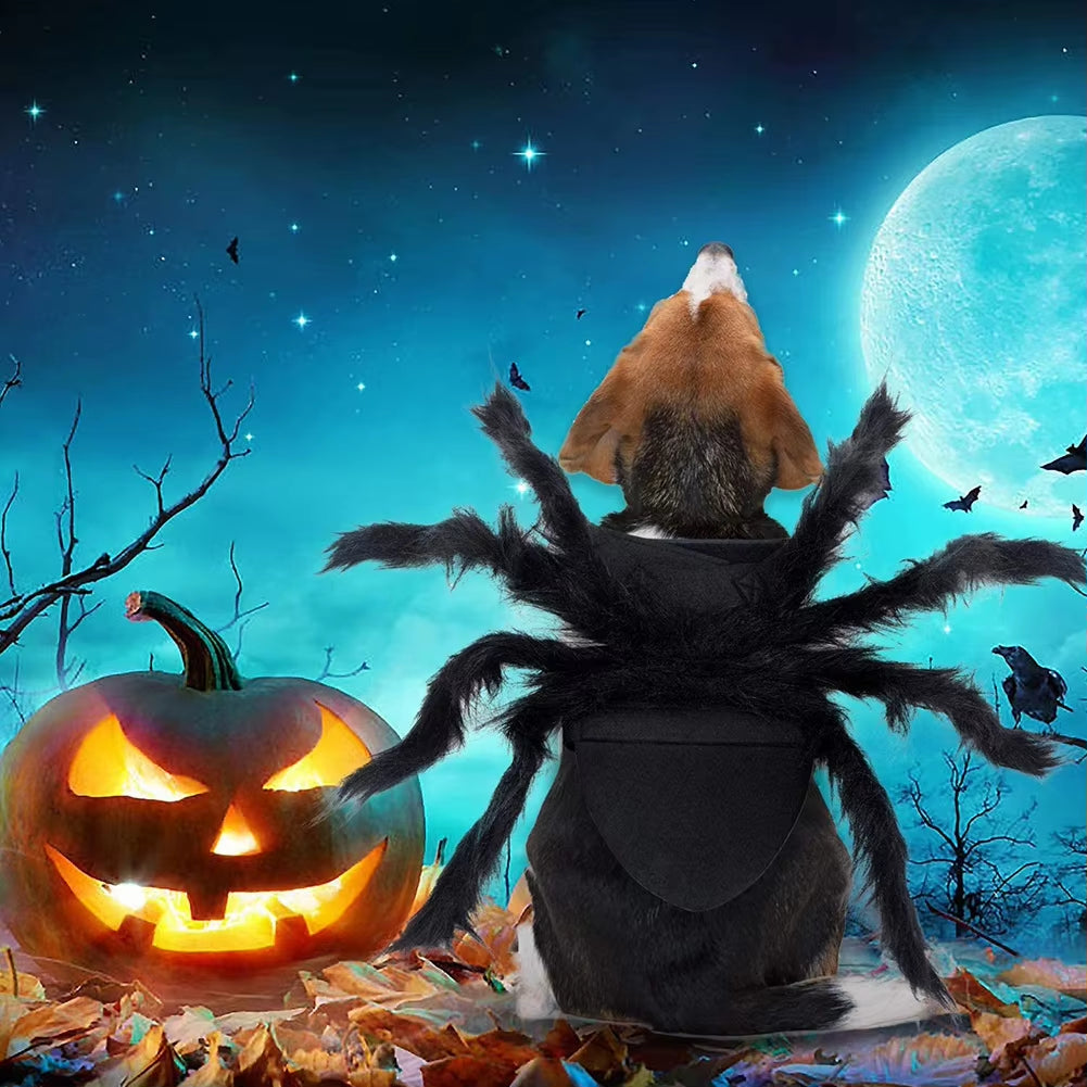 Pets Dog Spider Costume Dogs Cats Sweatshirt Clothes for Halloween Christmas Cosplay Theme Party Costume