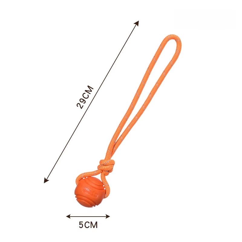 Dog Toy Ball Elastic Bite Resistant Solid Large Medium Small Dogs Boredom Buster Tpr Ball Pet Training Pet Toy Bite
