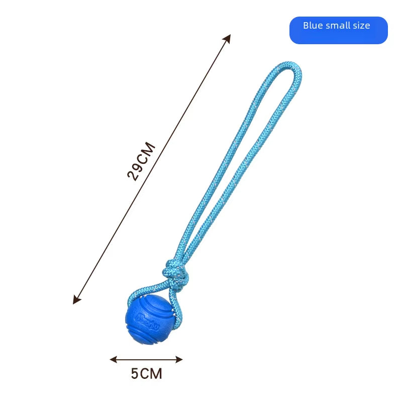 Dog Toy Ball Elastic Bite Resistant Solid Large Medium Small Dogs Boredom Buster Tpr Ball Pet Training Pet Toy Bite