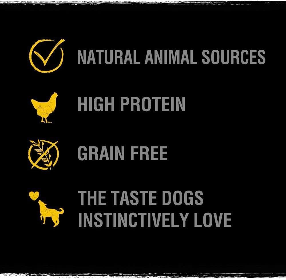 Protein Chunks 6 X 55 G Snacks, Dog Treats Chicken with High Protein, Grain-Free