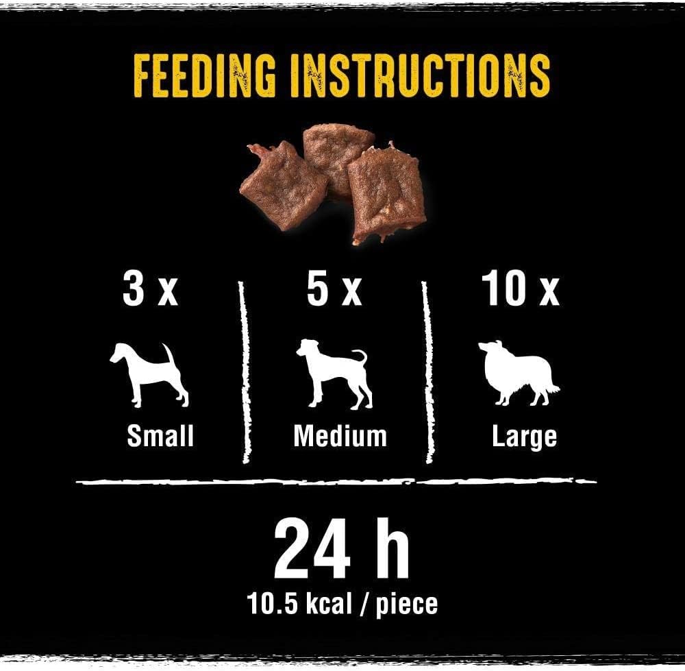 Protein Chunks 6 X 55 G Snacks, Dog Treats Chicken with High Protein, Grain-Free