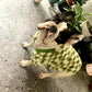 French Bulldog Winter Dog Clothes Coat Warm and Thickened Vest Jacket Fat Dog Costume Bulldog Pug Green Plaid Pet Dog Clothes