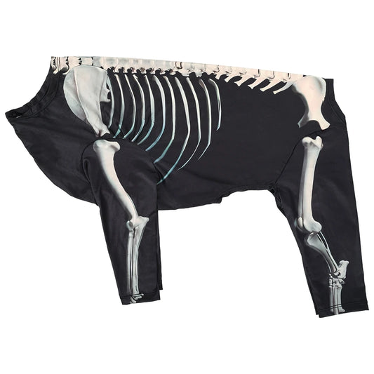 Halloween Dog Skeleton Costumes Cosplay Party Sweater Pet Clothes 4Leg Sweatshirt for Medium Large Dog French Bulldog Dress Up