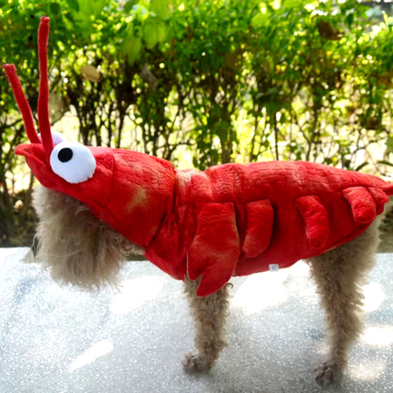 Lobster Pet Costume Cartoon Cosplay Costume Party Dog Cat Halloween Chirstmas Lobster Design Dog Cat Halloween Chirstmas Party