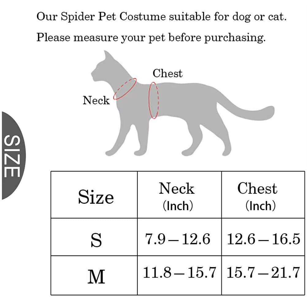 Pets Dog Spider Costume Dogs Cats Sweatshirt Clothes for Halloween Christmas Cosplay Theme Party Costume