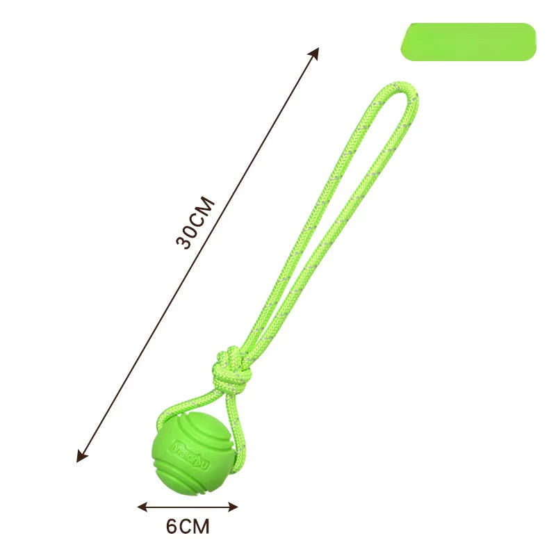 Dog Toy Ball Elastic Bite Resistant Solid Large Medium Small Dogs Boredom Buster Tpr Ball Pet Training Pet Toy Bite
