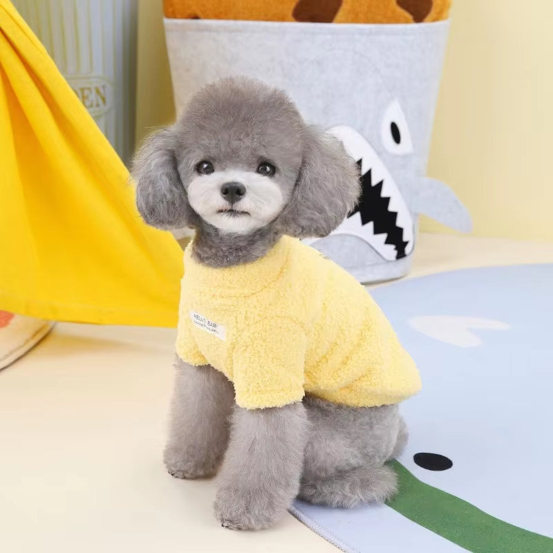 Winter Warm Dog Sweater for Small Dogs Plush Dog Clothes Soft Puppy Coat Jacket Chihuahua Teddy Bicon Puppy Clothes Dog Supplies