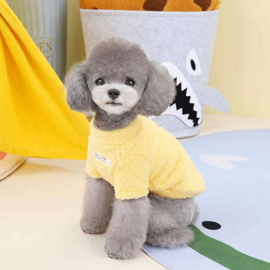 Winter Warm Dog Sweater for Small Dogs Plush Dog Clothes Soft Puppy Coat Jacket Chihuahua Teddy Bicon Puppy Clothes Dog Supplies