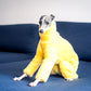 Yellow Soft Dog Coat High Collar Design Winter Warm Small Medium Dog Pajamas Suitable for Italian Greyhound Whippet Bellington