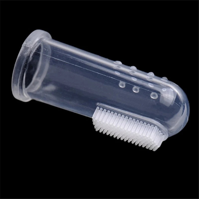 1PC Super Soft Pet Finger Dog Toothbrush Teddy Dog Brush Bad Breath Tartar Teeth Tool Cat Cleaning Dog Supplies Accessories