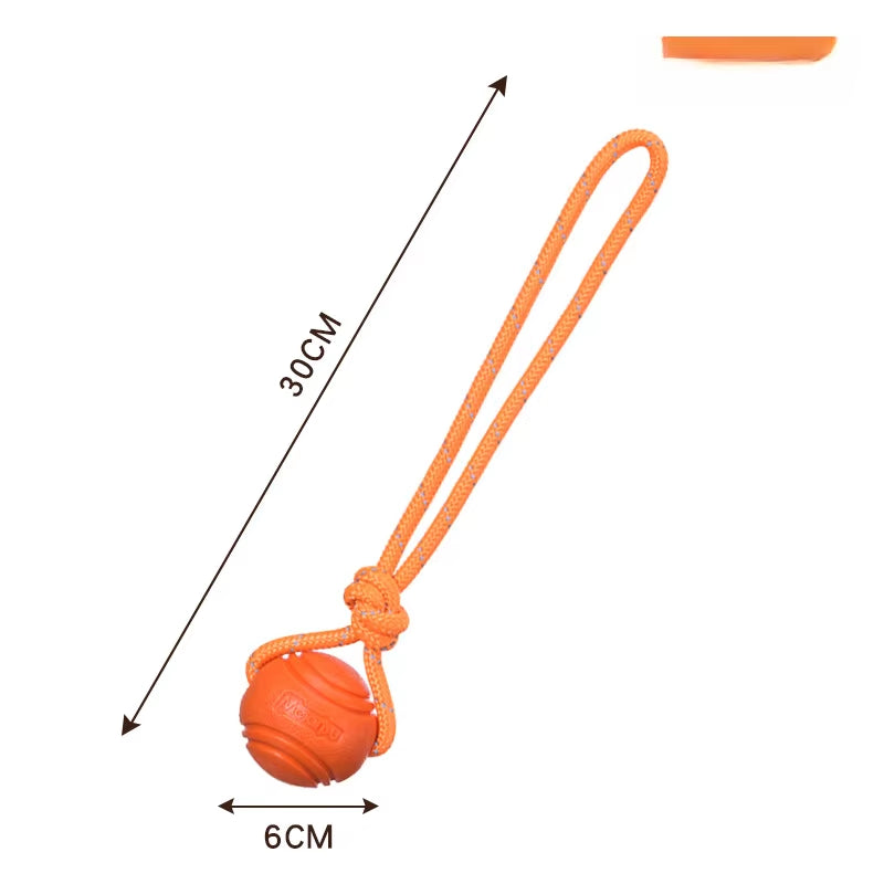 Dog Toy Ball Elastic Bite Resistant Solid Large Medium Small Dogs Boredom Buster Tpr Ball Pet Training Pet Toy Bite
