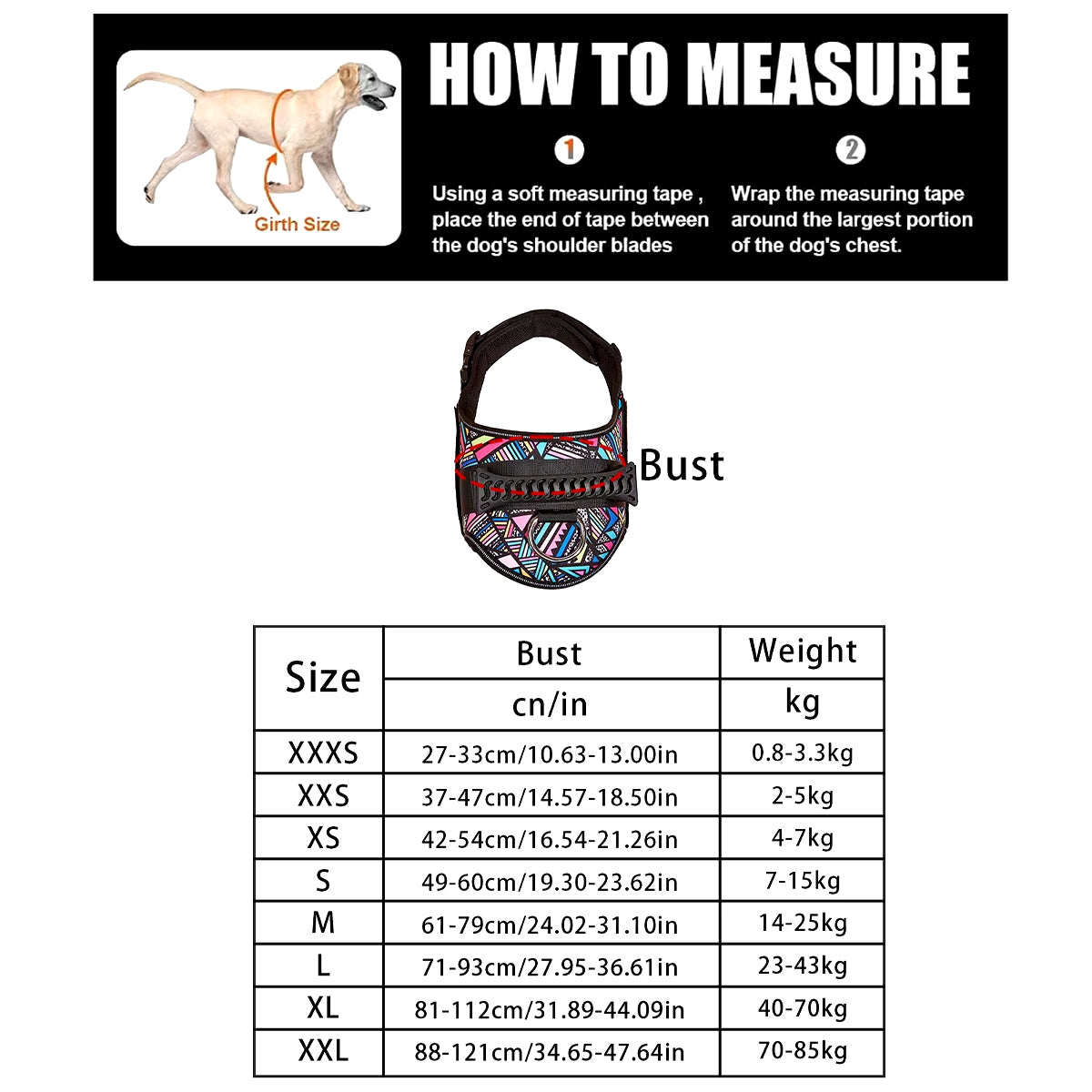 Walking Dog Harnesses Safety No-Pull Breathable Service Dog Vest Collar Adjustable Reflective Pet Harness with Outdoor Training