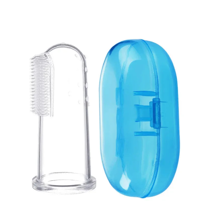 1PC Super Soft Pet Finger Dog Toothbrush Teddy Dog Brush Bad Breath Tartar Teeth Tool Cat Cleaning Dog Supplies Accessories