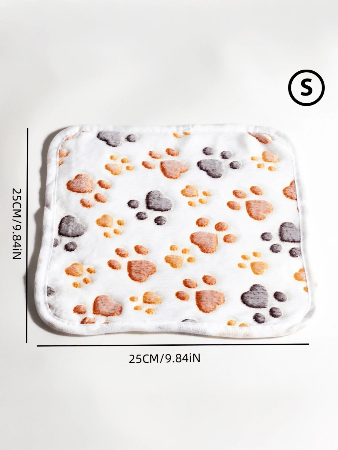 1Pc All Seasons Universal [Thin Style] Pet Paw Print Blanket Suitable for Medium & Small Cats & Dogs Sleeping Pad or Blanket, It Is Thin Though.