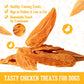 PACK’N PRIDE Natural Dog Treats, 200 G Air-Dried Chicken Fillets, Low Fat Chicken Breast Jerky, Dog Chews for Small&Medium&Large Dogs, Grain-Free Dog Training Treats, High in Protein