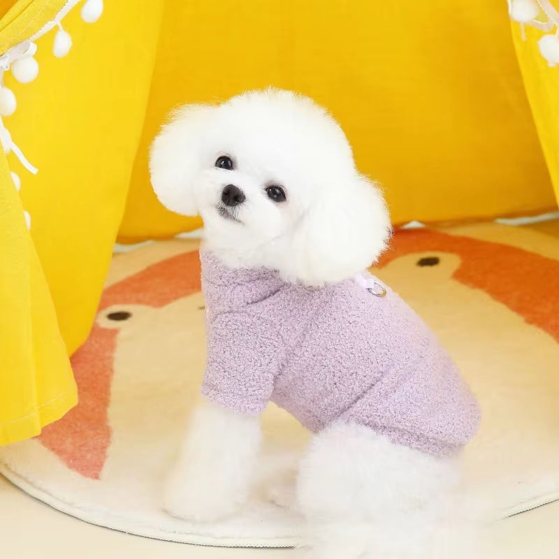 Winter Warm Dog Sweater for Small Dogs Plush Dog Clothes Soft Puppy Coat Jacket Chihuahua Teddy Bicon Puppy Clothes Dog Supplies