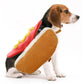 Christmas Hot Dog Burger Dog Costumes Warm Halloween Carnival Party Festival Dog Velvet Clothes Teddy Dog Clothes