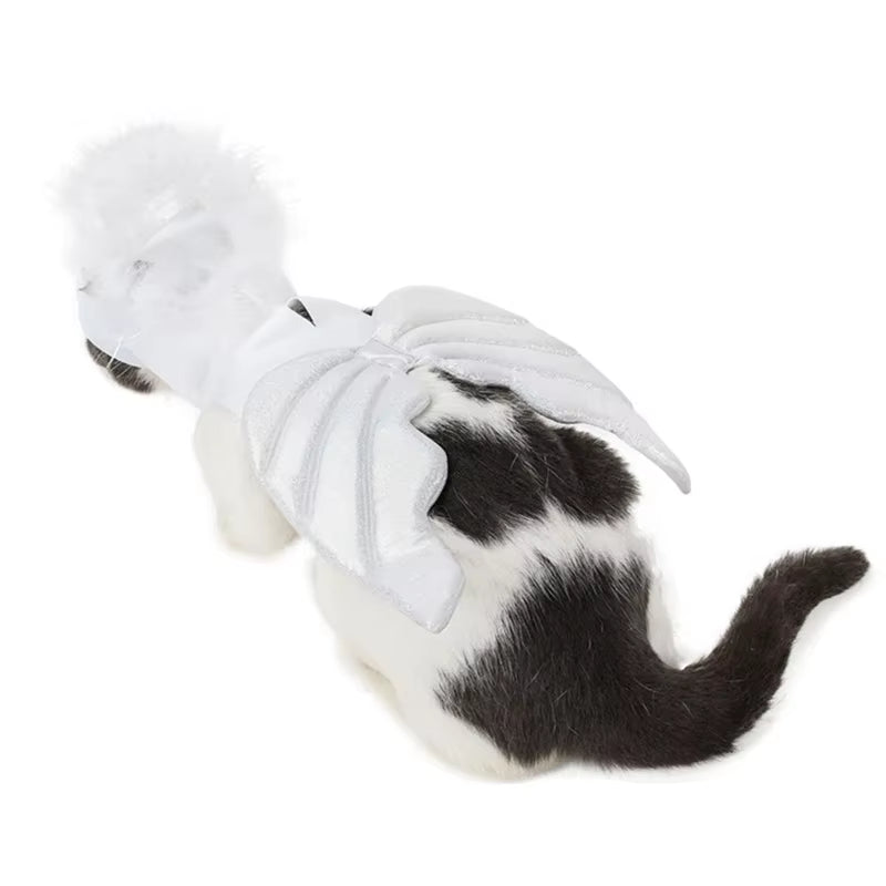 Funny 3D Wing Angeles Costume for Dogs Pet Holiday Accessories Halloween Pet Costume Suitable for Cats and Dogs