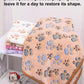 1Pc All Seasons Universal [Thin Style] Pet Paw Print Blanket Suitable for Medium & Small Cats & Dogs Sleeping Pad or Blanket, It Is Thin Though.