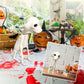 NEW High-End Halloween Dog Skeleton Sculpture Portable Halloween Dog Skeleton Table Decoration for Desk Outdoor Indoor Deco C7K9