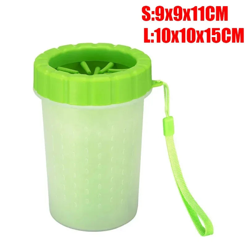 Dog Foot Cup Paw Washer Cleaner Dog Cat Foot Cleaning Brush Soft Silicone Dog Paw Cleaning Dog Paw Cleaning Bucket Accessories