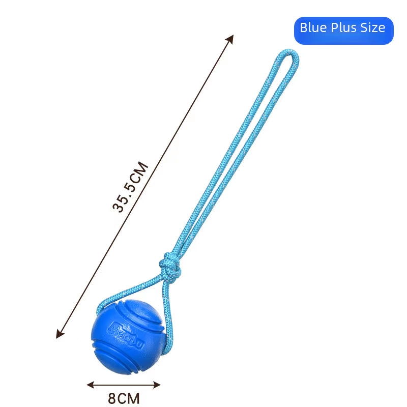 Dog Toy Ball Elastic Bite Resistant Solid Large Medium Small Dogs Boredom Buster Tpr Ball Pet Training Pet Toy Bite