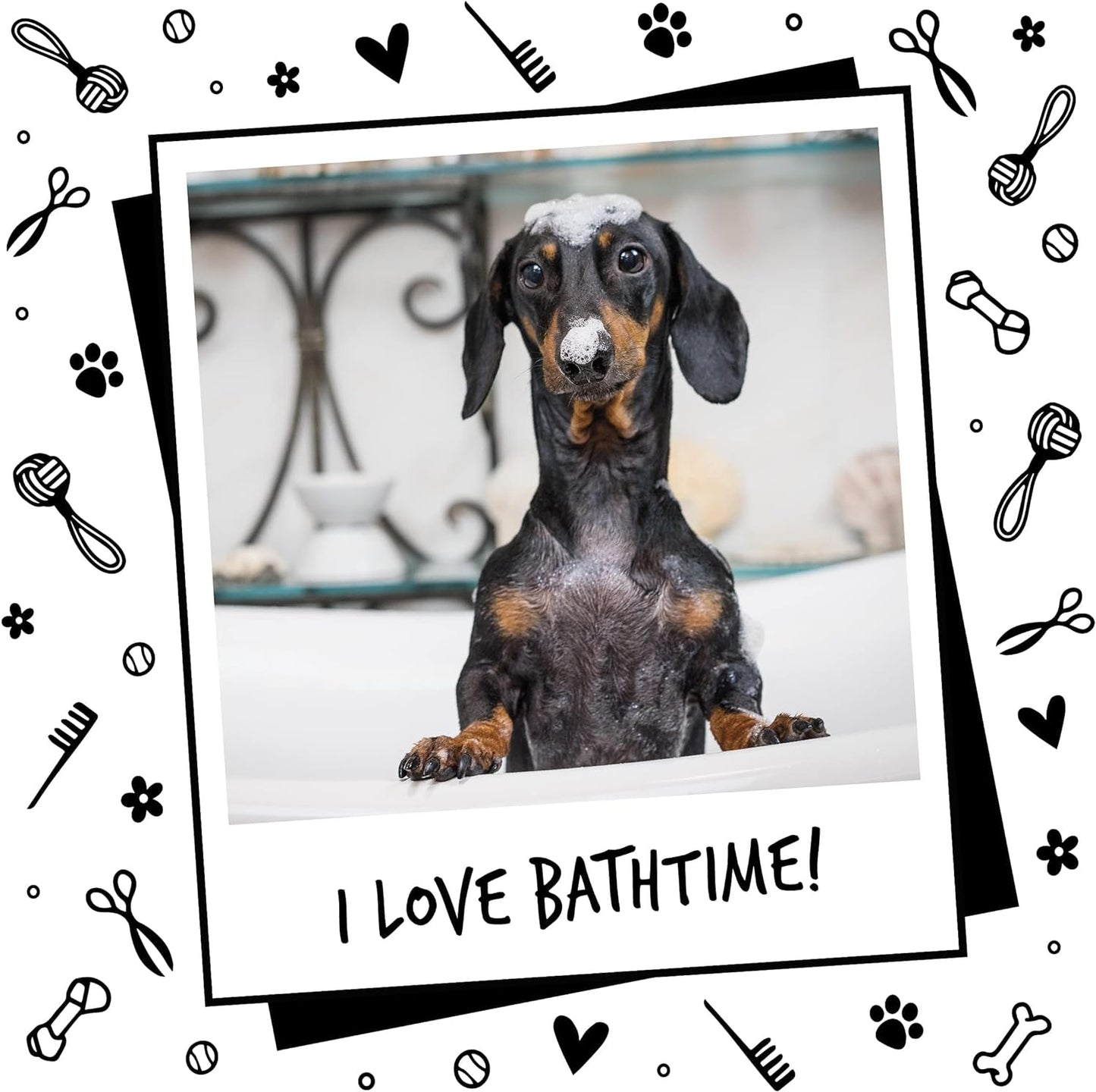 Dog Shampoo Luxury 2 in 1 Papaya & Coconut Dog Grooming Shampoo Products for Smelly Dogs with Fragrance, Best Puppy Shampoo, Professional Groom Vegan Pet Shampoo & Conditioner