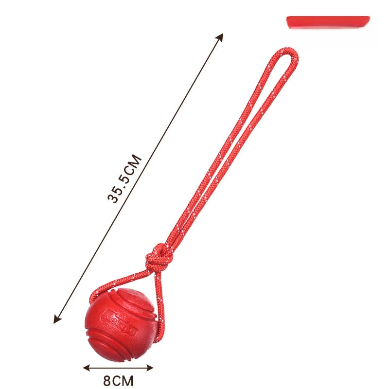 Dog Toy Ball Elastic Bite Resistant Solid Large Medium Small Dogs Boredom Buster Tpr Ball Pet Training Pet Toy Bite