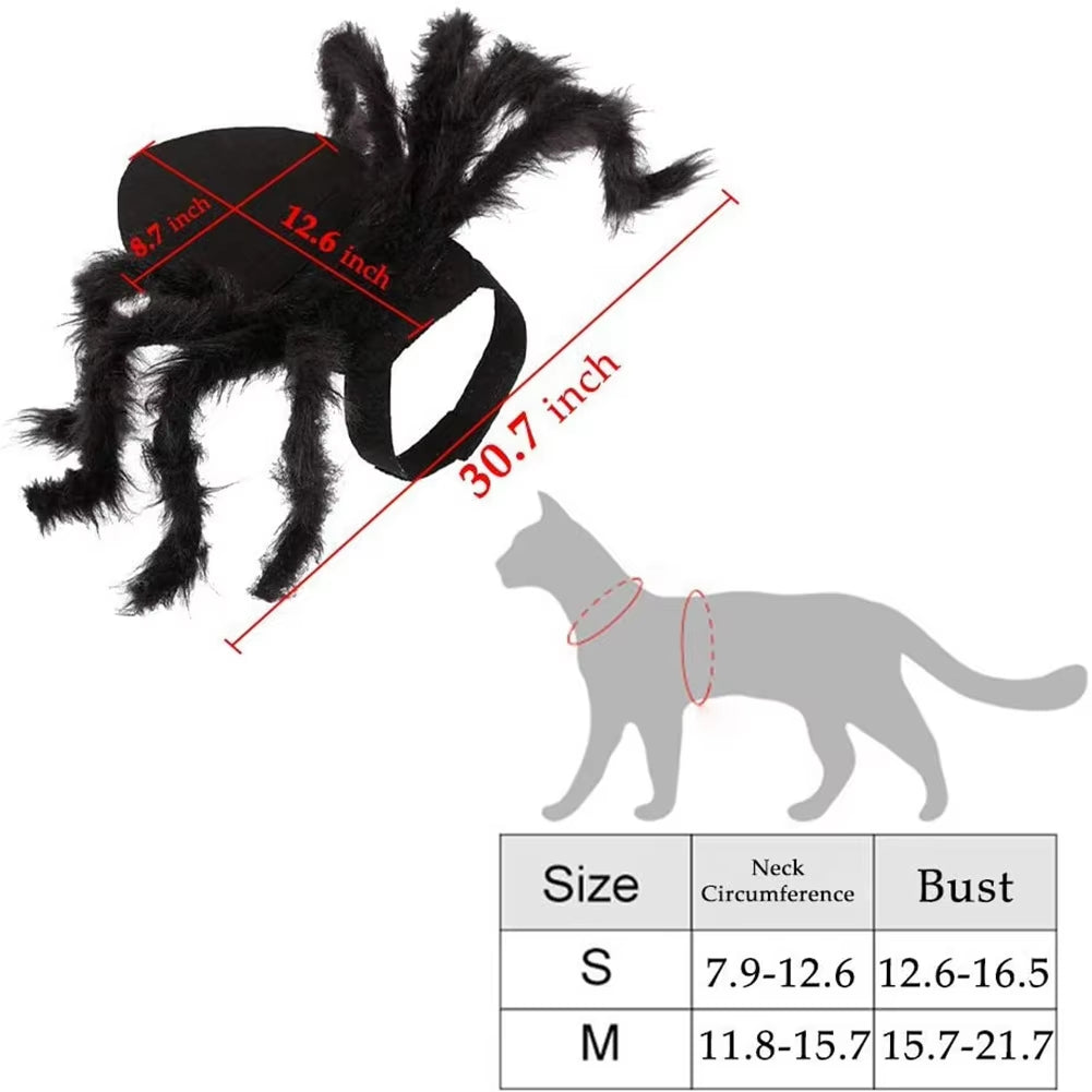 Pets Dog Spider Costume Dogs Cats Sweatshirt Clothes for Halloween Christmas Cosplay Theme Party Costume
