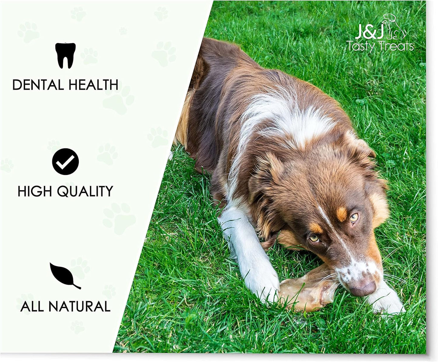 Premium Pigs Ears for Dogs - 8 Large Pieces for Highest Welfare Grade - Whole Natural Dried Healthy Snack Pork Ear Chew Treats by