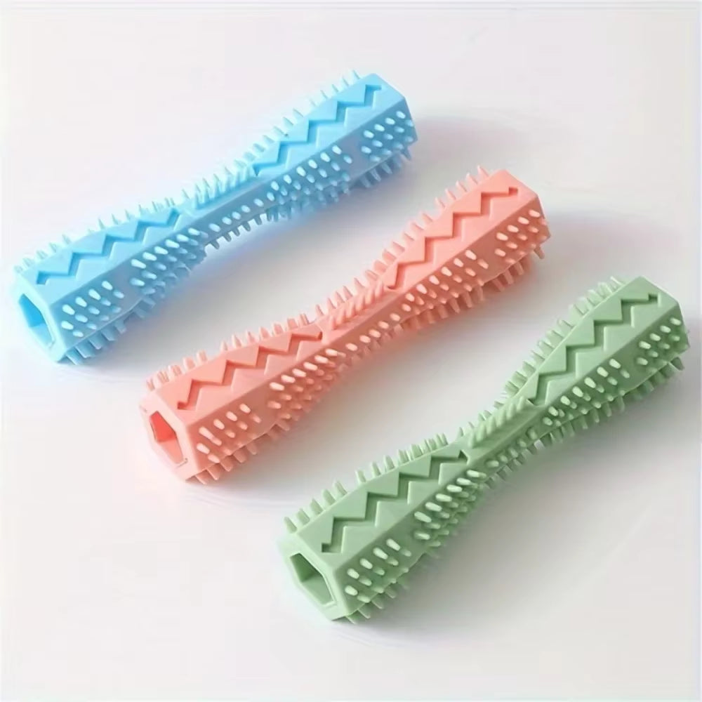 Dog Chewing Stick Toothbrush - Safe Rubber for Effective Cleaning and Massage - the Perfect Toy for Aggressive Chewiers