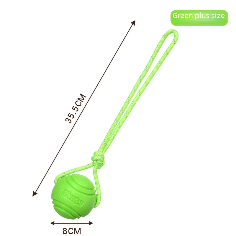 Dog Toy Ball Elastic Bite Resistant Solid Large Medium Small Dogs Boredom Buster Tpr Ball Pet Training Pet Toy Bite